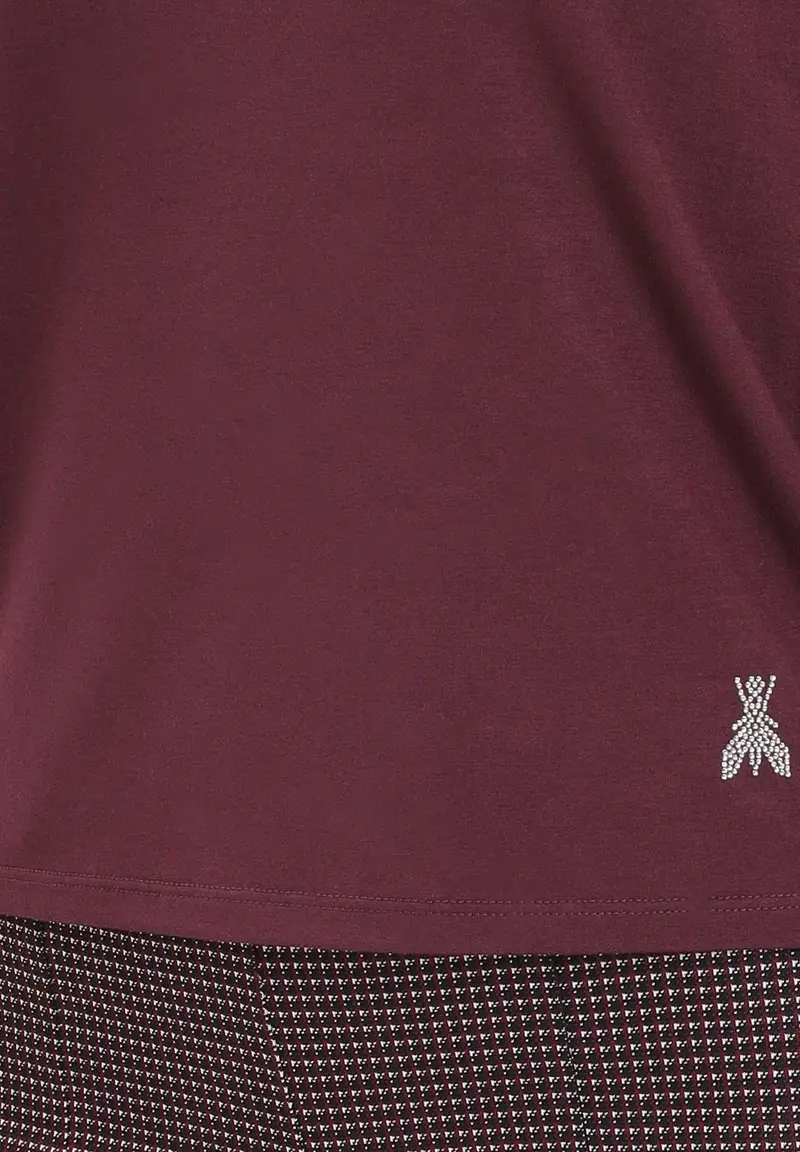 Maglioncino bordeaux da donna miniatura 3