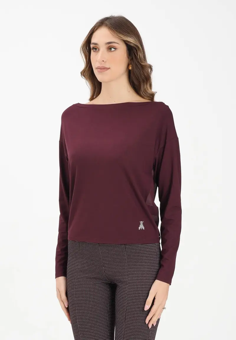 Maglioncino bordeaux da donna