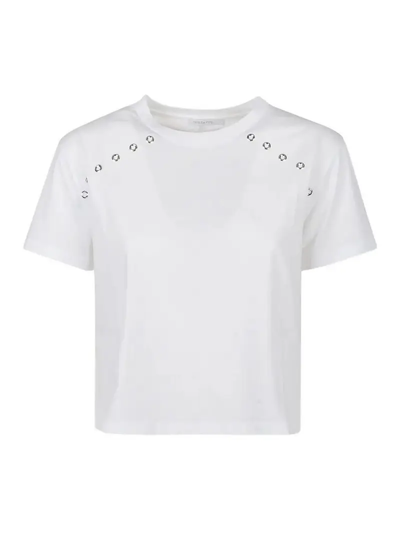 Maglione a maniche corte Bianco