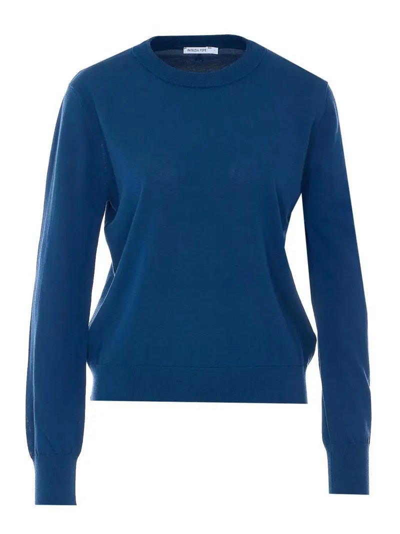 Maglione a righe blu