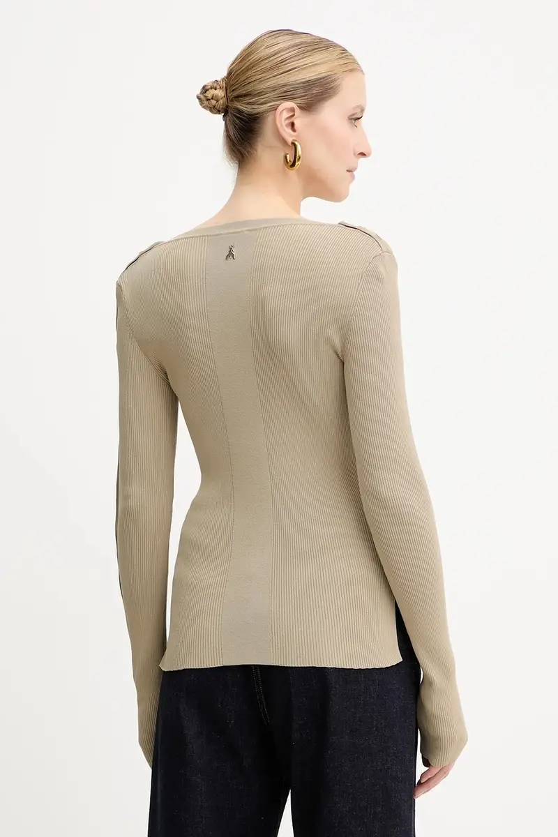maglione donna colore beige 8K0328 K280 miniatura 3