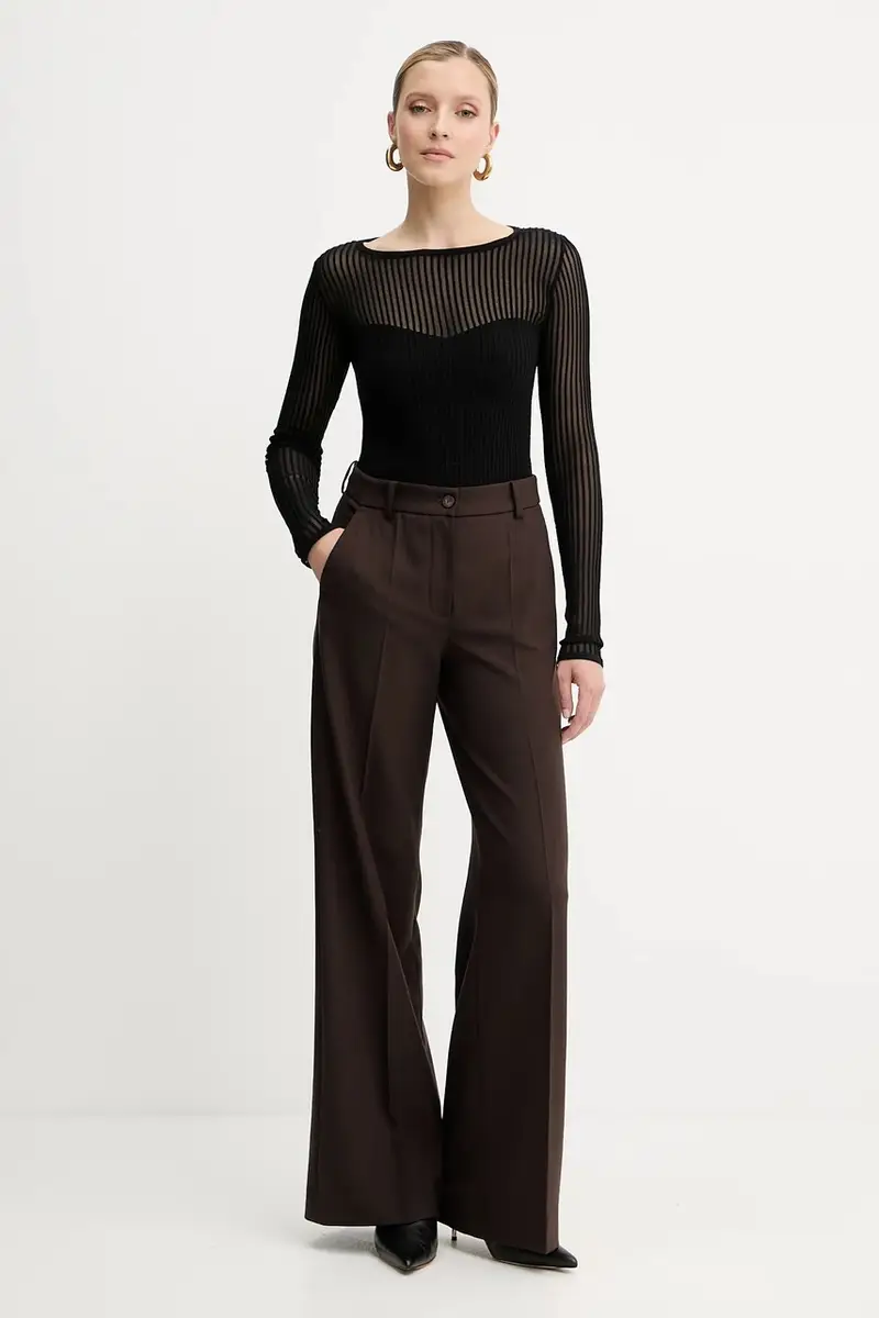 maglione donna colore nero 8K0305 K143 miniatura 2