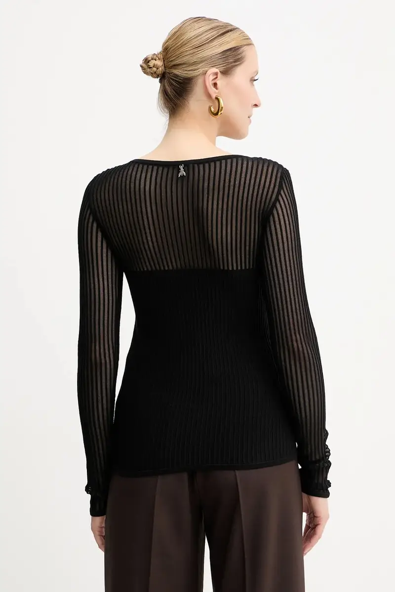 maglione donna colore nero 8K0305 K143 miniatura 3