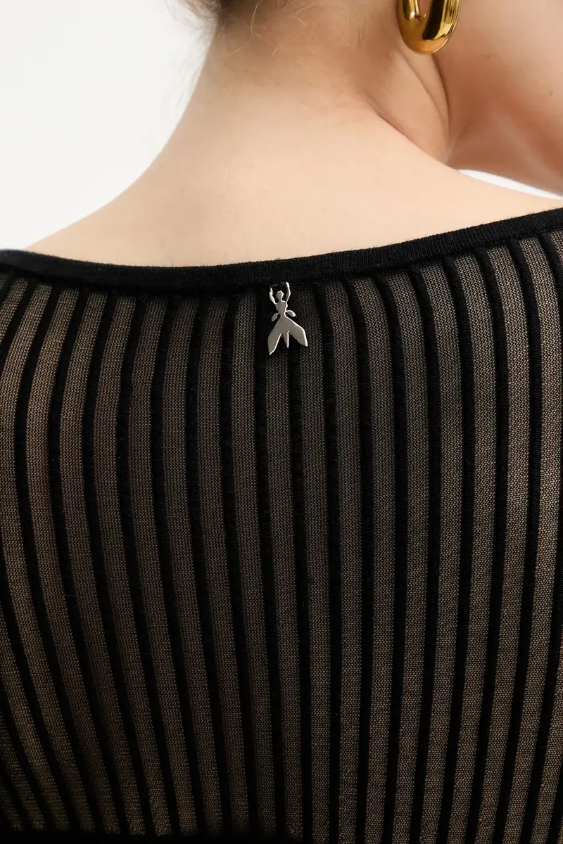 maglione donna colore nero 8K0305 K143 miniatura 5