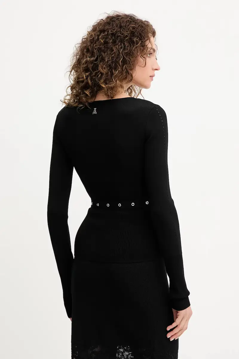 maglione donna colore nero 8K0309 K274 miniatura 2