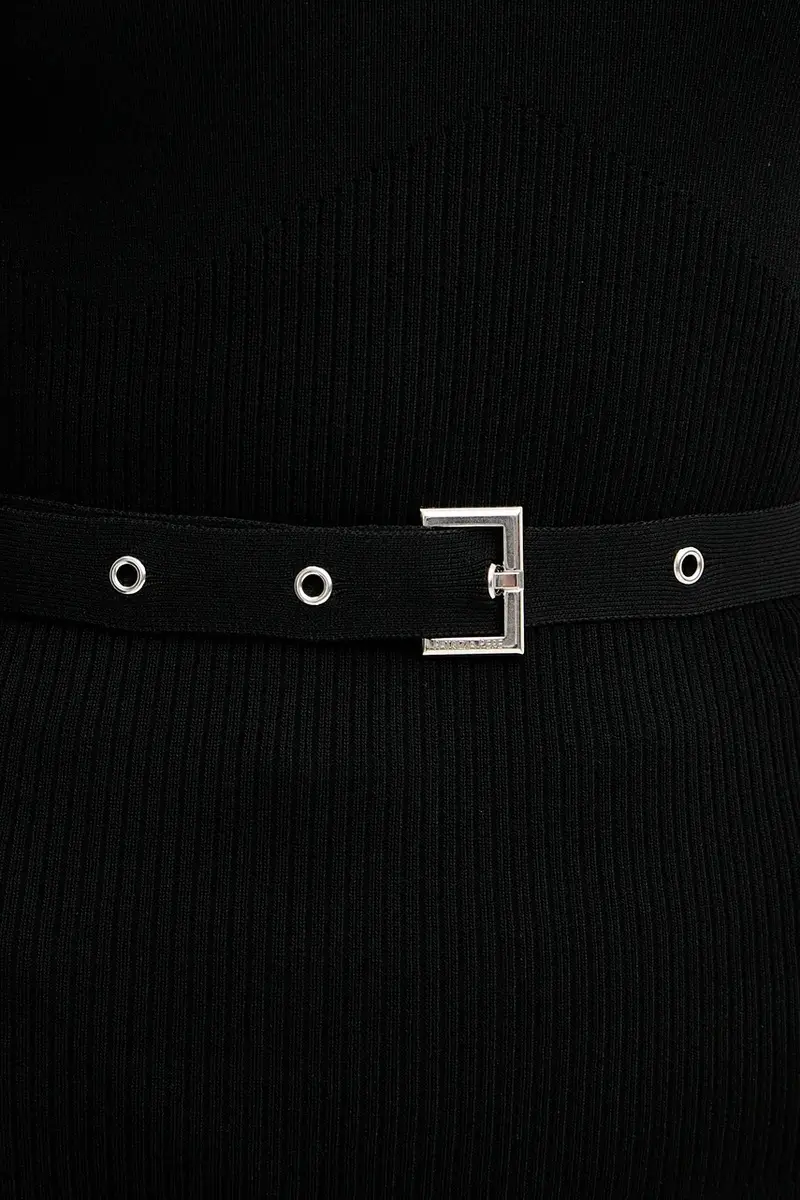 maglione donna colore nero 8K0309 K274 miniatura 4