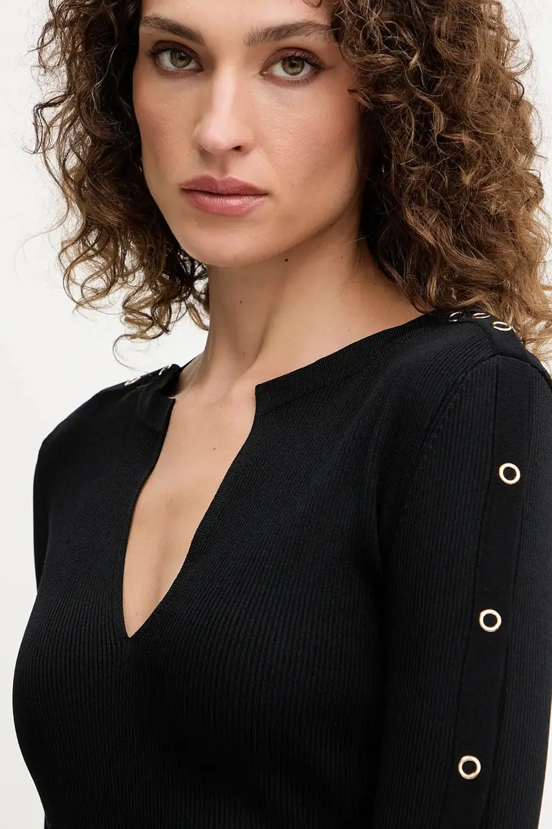 maglione donna colore nero 8K0328 K280 miniatura 4