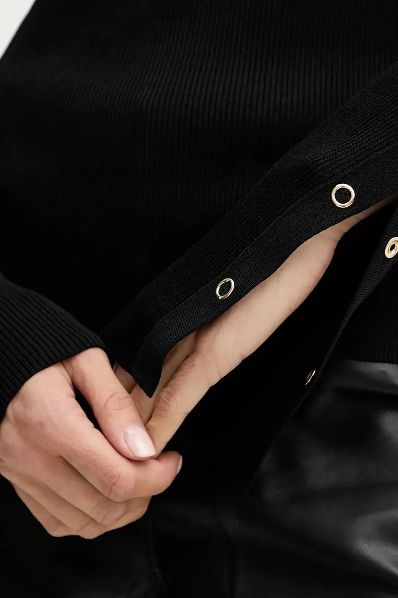 maglione donna colore nero 8K0328 K280 miniatura 5