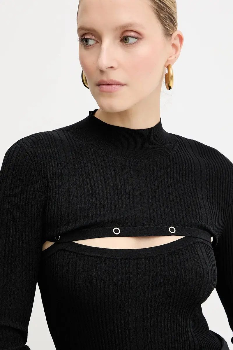 maglione donna colore nero 8K0329 K280 miniatura 4