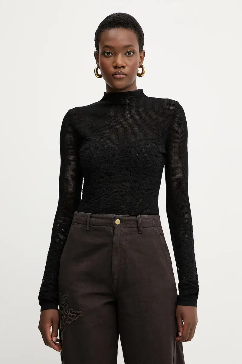 maglione donna colore nero 8K0344 K284