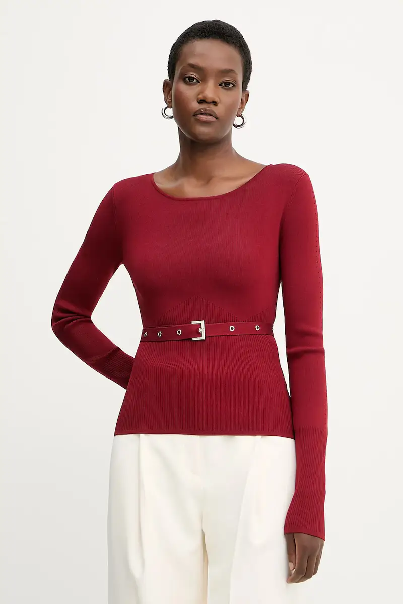 maglione donna colore rosso 8K0309 K274