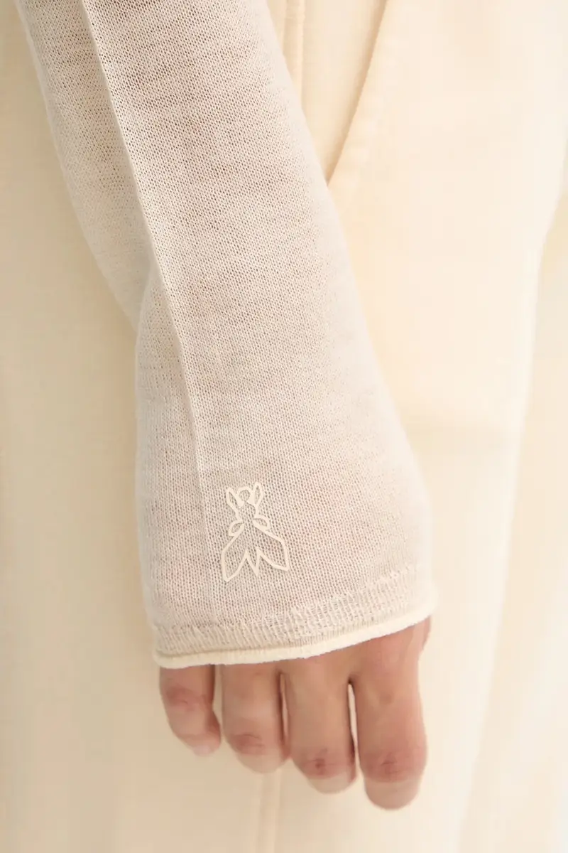 maglione in lana donna colore beige 2K0347 K034 miniatura 5