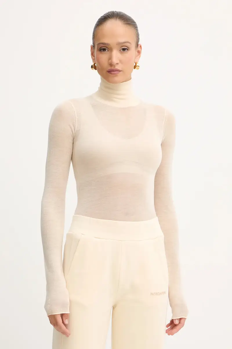 maglione in lana donna colore beige 2K0347 K034