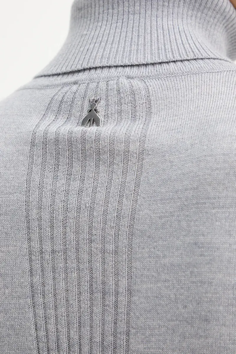 maglione in lana donna colore grigio 2K0340 KM36 miniatura 5