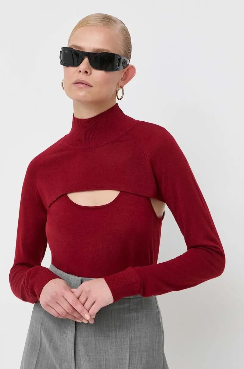 maglione in lana donna colore rosso
