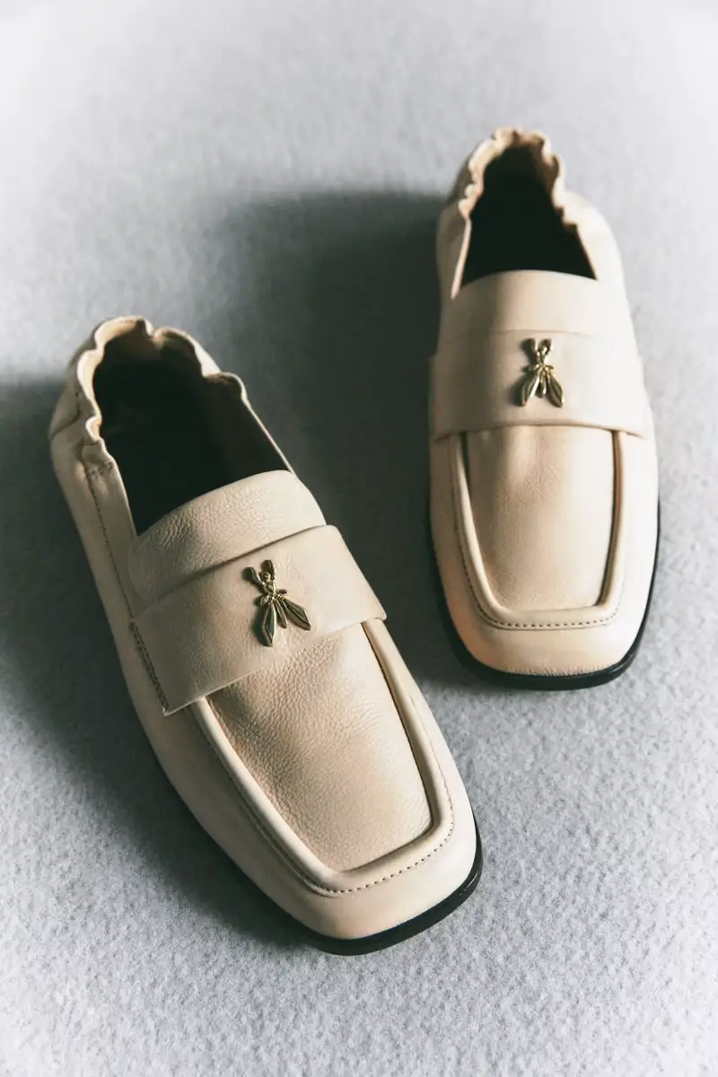 Mocassini Soft Square in pelle Bianco