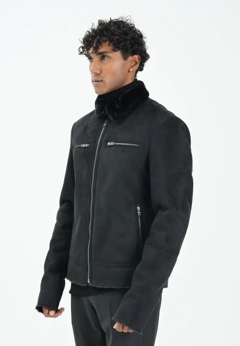 Montone nero da uomo