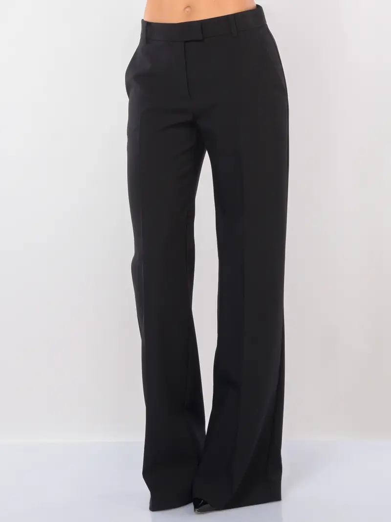 pantalone da donna Patrizia Pepe chino ampio NERO