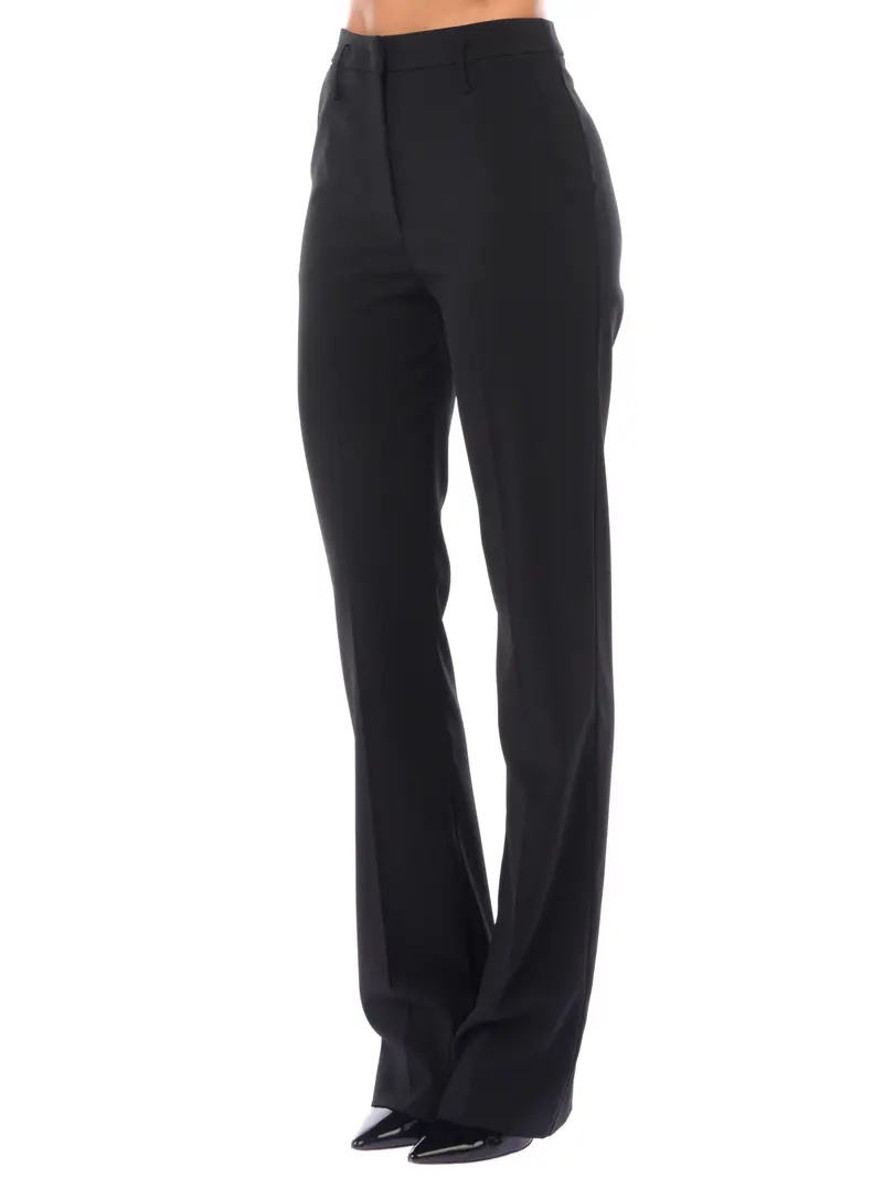 pantalone da donna Patrizia Pepe Essential ampio NERO