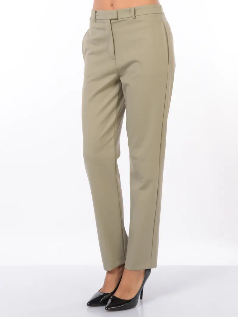 pantalone da donna Patrizia Pepe tinta unita con logo NERO