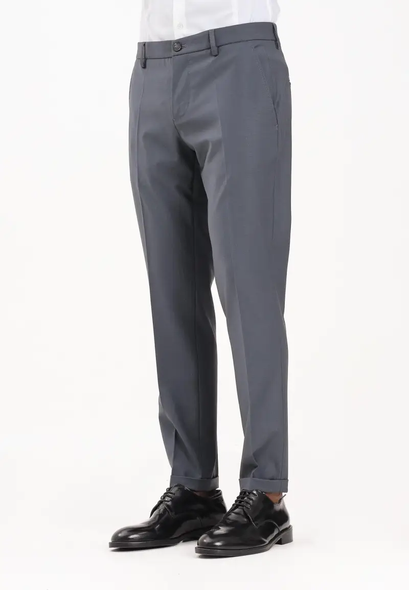 Pantalone elegante grigio scuro da uomo