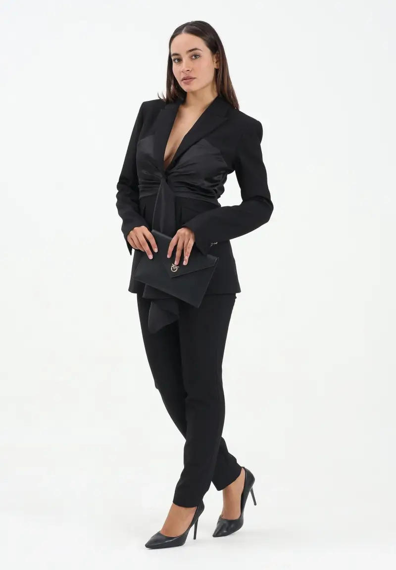 Pantalone elegante nero da donna miniatura 2