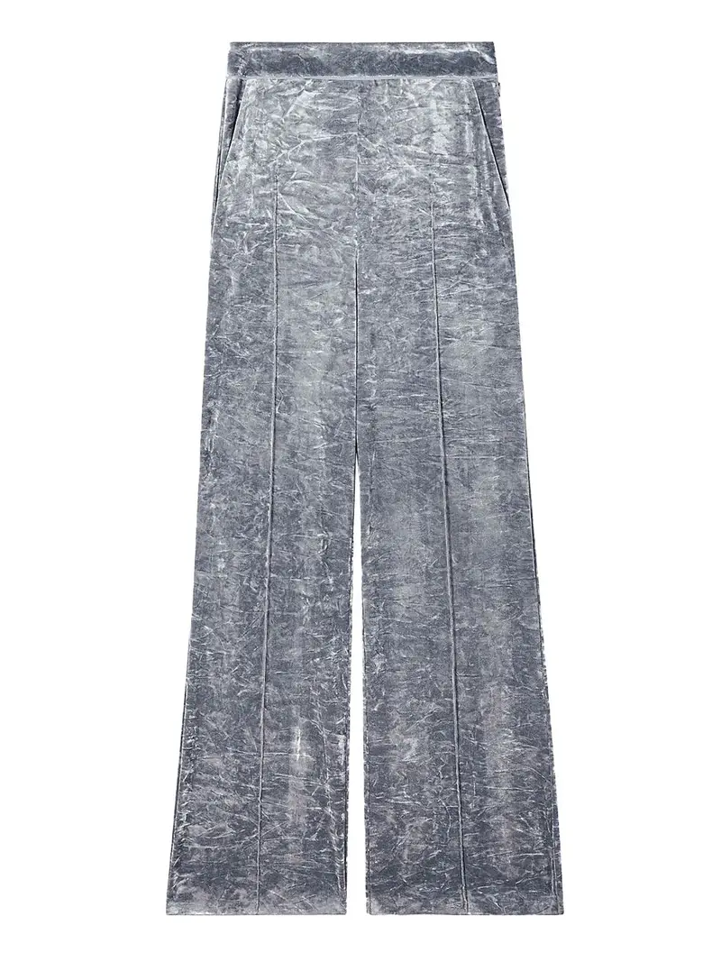 pantalone palazzo patrizia pepe da donna - argento