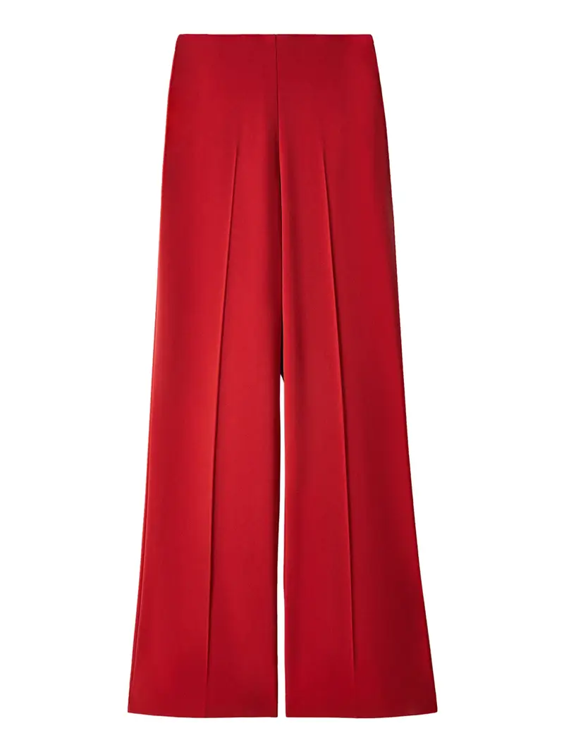 pantalone palazzo patrizia pepe da donna - rosso