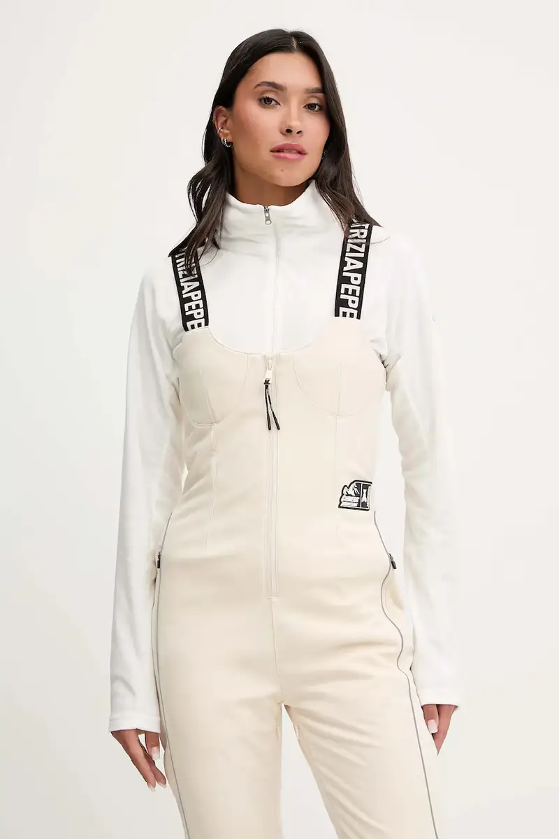 pantaloni da sci colore beige 2T0093 A667 miniatura 3