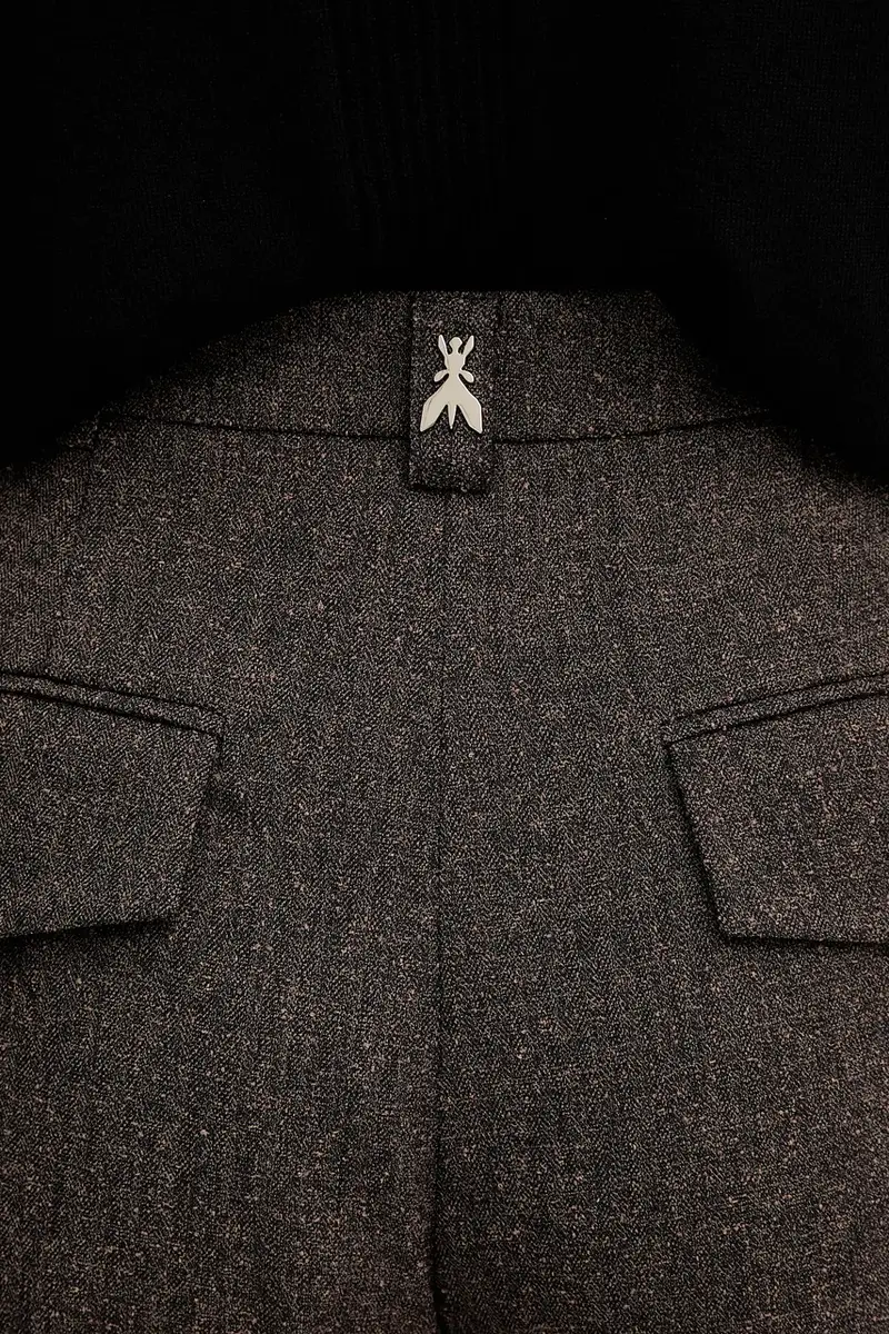 pantaloni donna colore marrone 2P1700 A646 miniatura 5