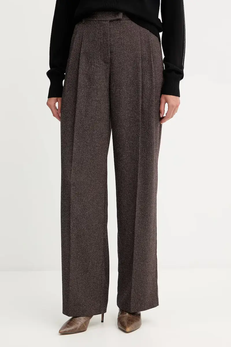 pantaloni donna colore marrone 2P1700 A646