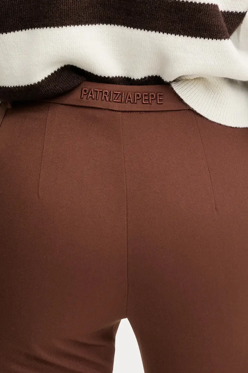 pantaloni donna colore marrone 8P0754 A623 miniatura 5