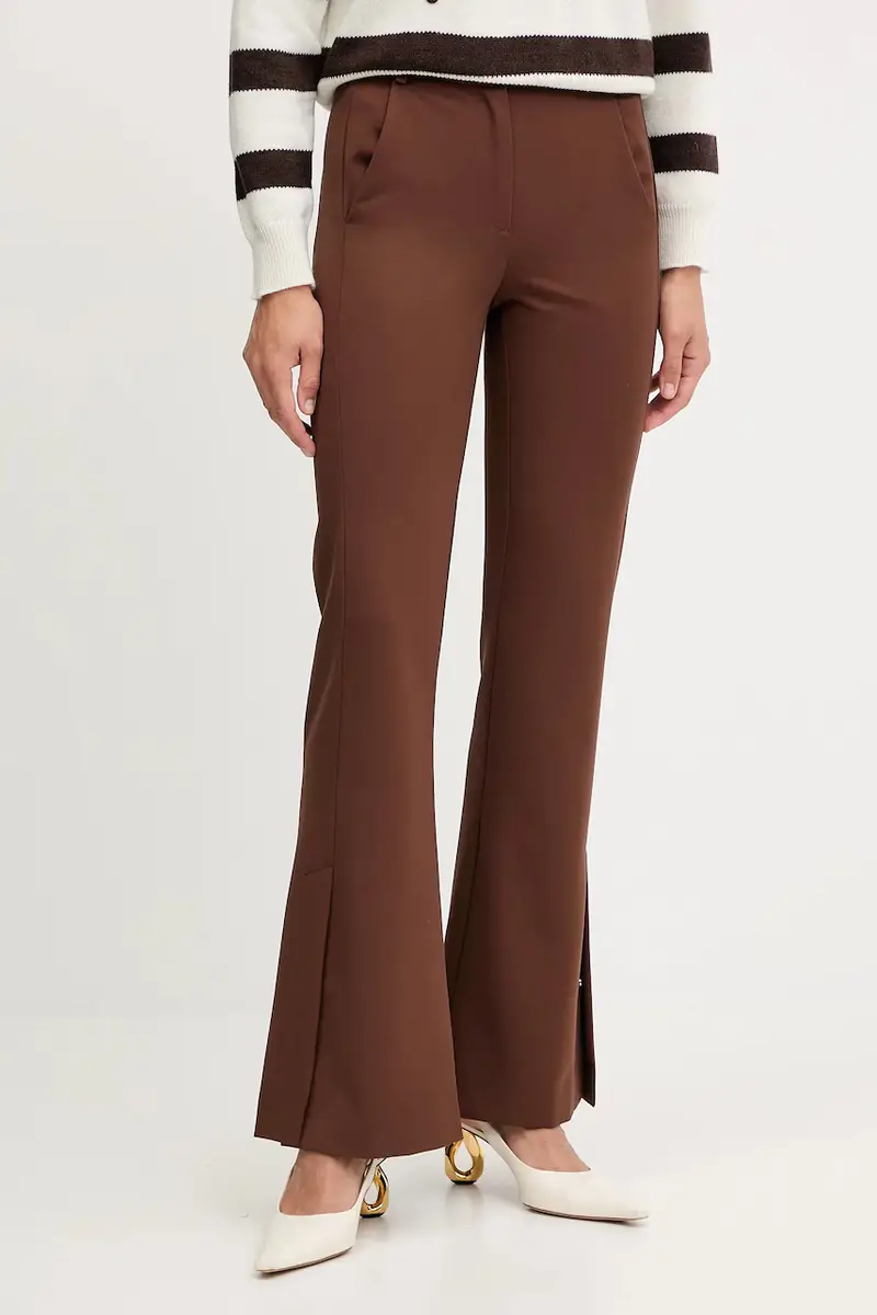 pantaloni donna colore marrone 8P0754 A623