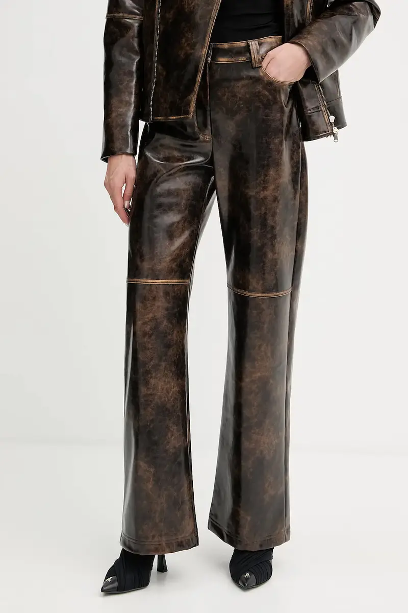 pantaloni donna colore marrone 8P0758 E064