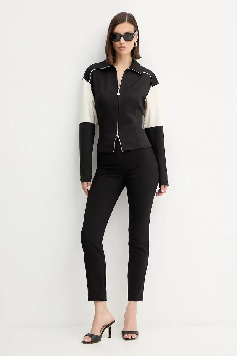 pantaloni donna colore nero 2P1731 A663 miniatura 2