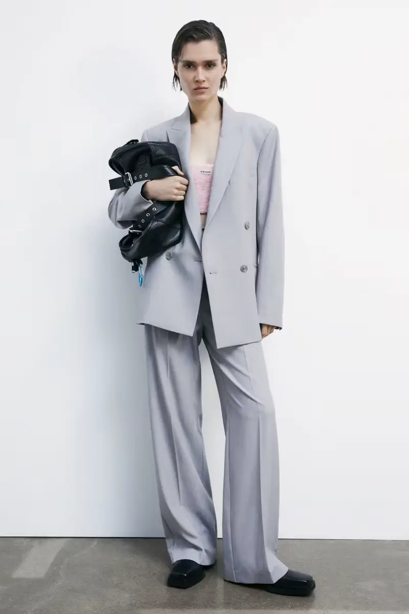 Pantaloni "ESSENTIAL" fluidi Grigio