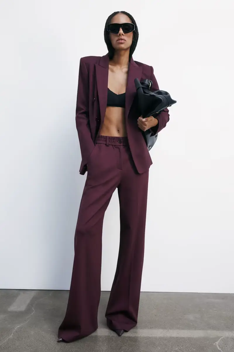 Pantaloni palazzo a vita bassa