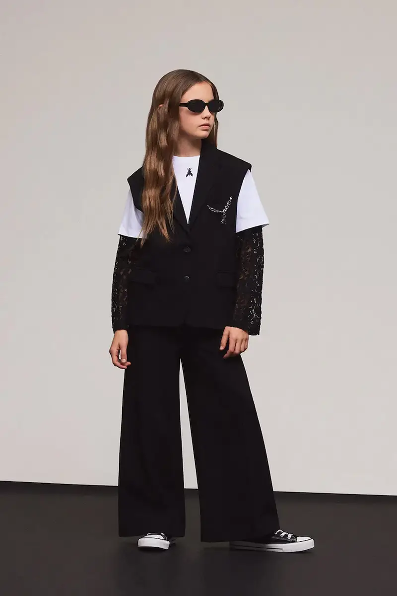 pantaloni per bambini A641 colore nero 7P0399