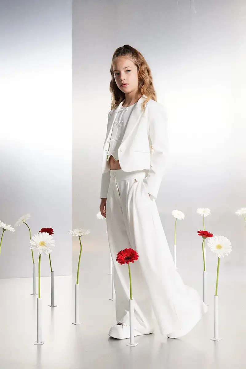 pantaloni per bambini R852 Bianco