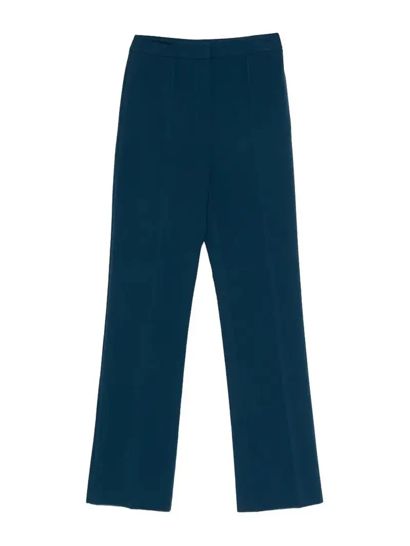 Pantaloni slim in viscosa Blu