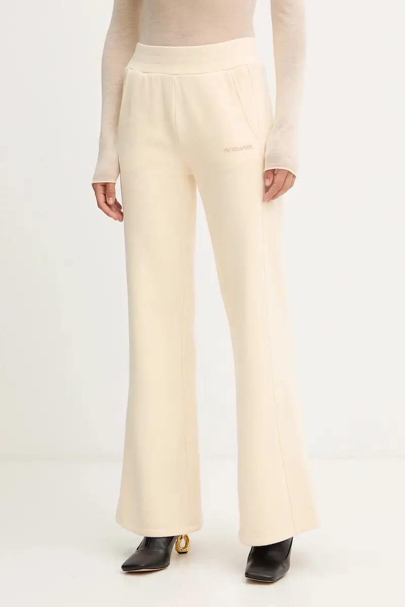 pantaloni tuta di cotone donna colore beige 2P1718 J079