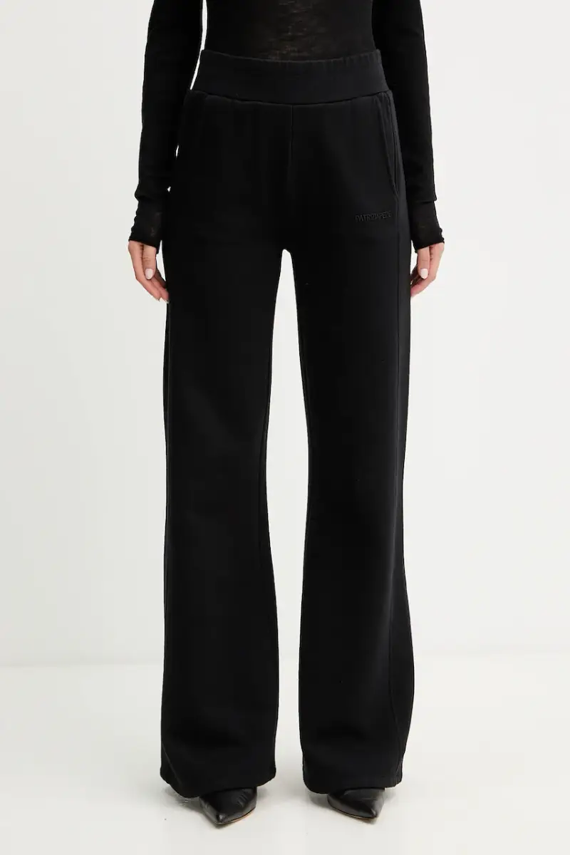 pantaloni tuta di cotone donna colore nero 2P1718 J079