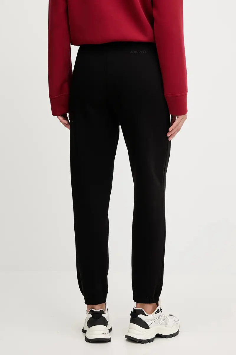 pantaloni tuta di cotone donna colore nero 8P0765 J079 miniatura 3