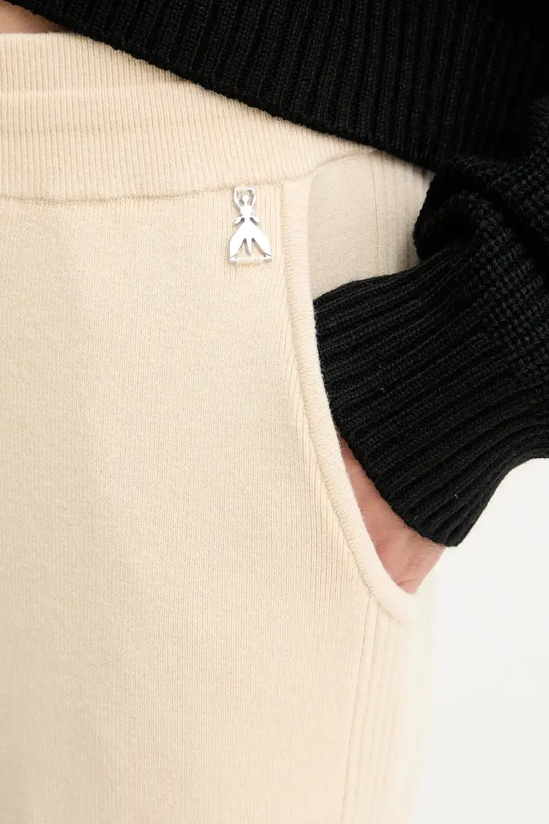 pantaloni tuta donna colore beige 2P1704 K207 miniatura 3