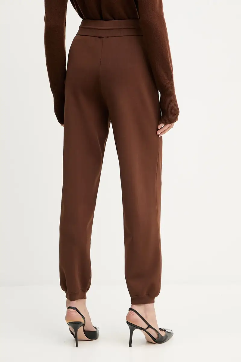 pantaloni tuta donna colore marrone 8P0736 K266 miniatura 3
