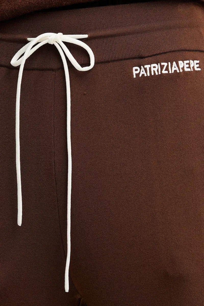 pantaloni tuta donna colore marrone 8P0736 K266 miniatura 4