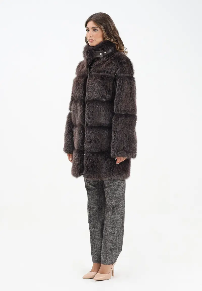 Pelliccia marrone da donna