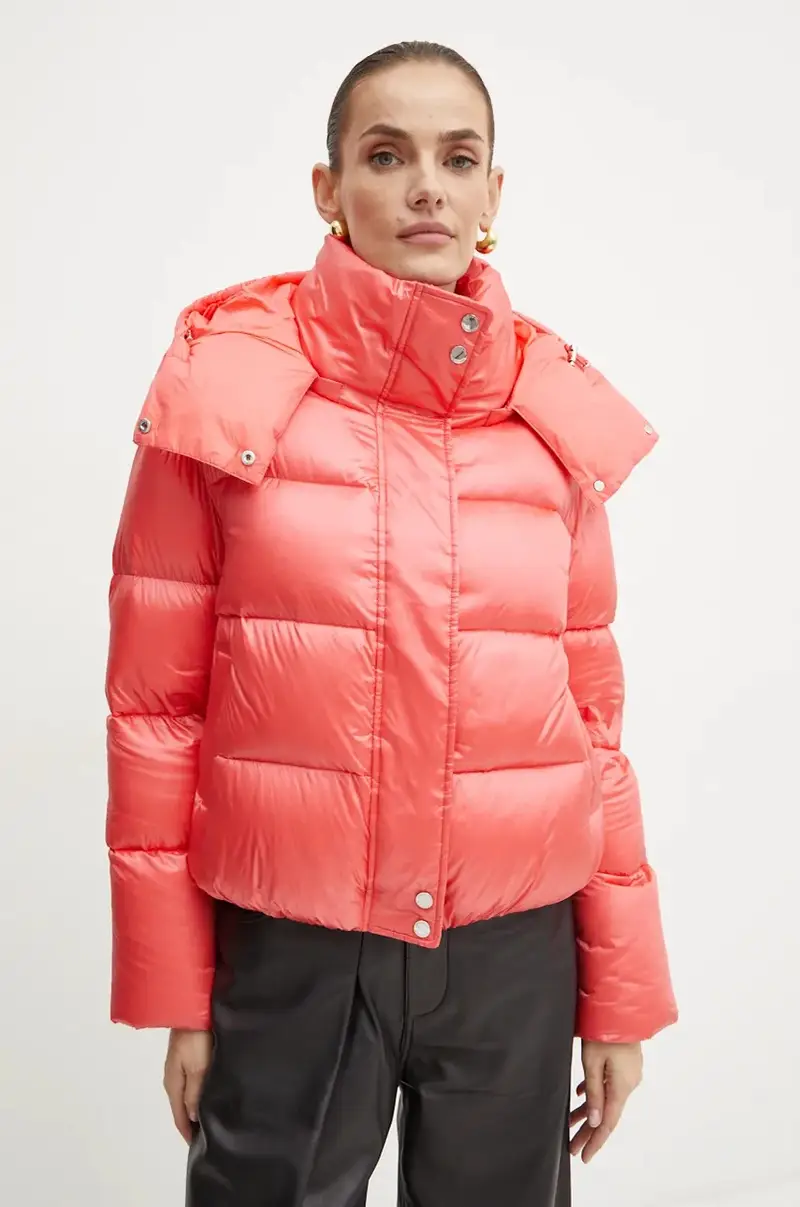 piumino donna colore arancione 2O0050.A9M0 miniatura 4
