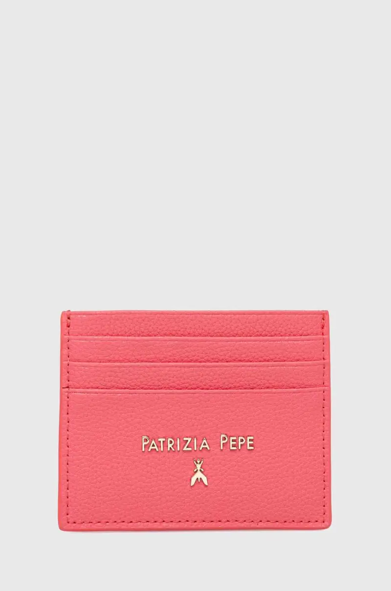 portacarte in pelle colore beige Rosa