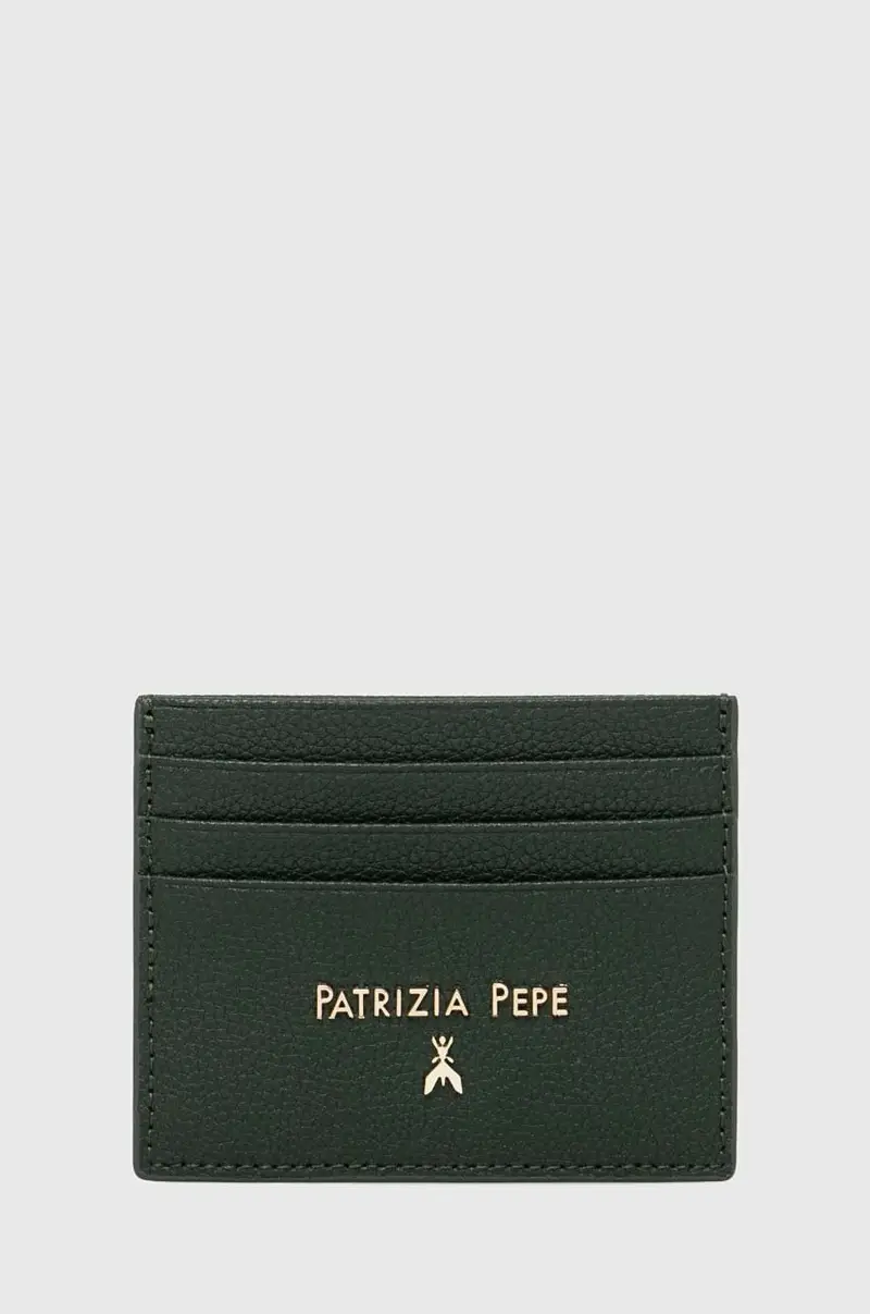 portacarte in pelle colore verde